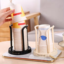 Dispensador de vasos de plástico para hogar y oficina, soporte de vasos desechables para baño, organizador de almacenamiento de vasos desechables, soporte de mesa para bar y café