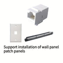 20 piezas de conector RJ45 hembra a hembra para conexión de red informática CAT.6 Gigabit Ethernet, destinado a fines de telecomunicaciones, incluyendo teléfonos, computadoras de escritorio, laptops y otros dispositivos que permiten acceder a datos, cont