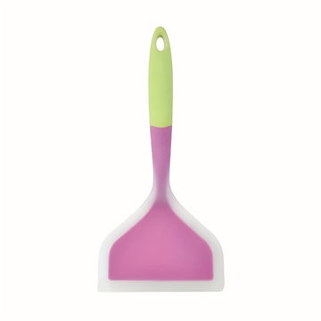 Espátula de silicona versátil - Antiadherente, resistente al calor para cocinar, revolver y asar - Ideal para panqueques, bistecs y más - Herramienta de cocina colorida | Diseño llamativo | Utensilio de cocina duradero