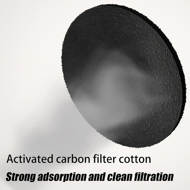 GVTCO Purificador de humo portátil con 12 piezas de filtro de carbón activado, ventilador de cocina de escritorio, ángulo ajustable de 125°, alimentación USB (requiere adaptador de 5V-2A), bajo ruido, ideal para uso en casa y cocina - Purificación de hum