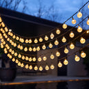 Luz solar de burbujas, 14 metros con 80 luces