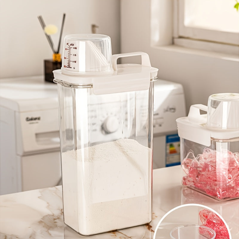 3-Pack de contenedores de plástico de gran capacidad, a prueba de fugas, fácil de verter, sin necesidad de energía, para detergentes para ropa, jabón, organización de cocina y baño