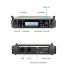 Sistema de Micrófono Inalámbrico Profesional XGeS GLXD4 - Portátil, Doble Antena, Ideal para DJs y Actuaciones En Vivo, Conector de 6.35mm, Enchufe de EE.UU