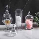 Juego de 3 Tarros de Vidrio Transparente con Tapas – Estilo Vintage Victoriano | Decoración Cottagecore para Baño, Cocina y Estantes | Contenedores Hygge Ideales para TikTok y Pinterest
