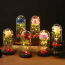 1 rosa artificial eterna con pantalla de luces LED creativas, decoración ideal para regalos de San Valentín y días festivos