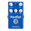 Pedal de guitarra de distorsión GOKKO - Amplificador digital de retraso y distorsión azul con ganancia ajustable, 4 palancas para tonos profundos y estilo áspero, no requiere energía, fácil instalación, pedal de distorsión, sobreimpulso de guitarra, dise