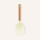 1 Unidad, Cuchara De Arroz De Silicona Con Mango De Madera, Utensilio Para Utensilios De Cocina Antiadherentes, Herramienta Para Servir Duradera Y Conveniente, Artilugio De Cocina