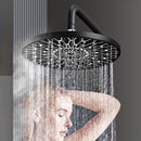 1 unidad de cabezal de ducha de lluvia de alta presión de 6 pulgadas, rociador redondo grande con control de temperatura ajustable, lujoso para una experiencia de ducha esponjosa tipo loto, ideal para renovar el baño