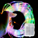 1 pza. Tubos de luces de caja de batería de 8 funciones, tiras de luces, decoraciones y accesorios para interiores y exteriores, utilizados para iluminación de jardines, bodas, fiestas, árboles, iluminación navideña sin baterías.