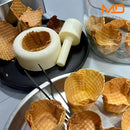 Kit para Hacer Conos de Helado, Molde DIY para Conos de Waffle, Plástico ABS Libre de Plomo, Molde para Hornillos y Rollos de Crema Crocante, Accesorio de Cocina para Hornear