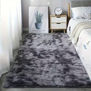 1 alfombra de peluche suave y esponjosa, moderna y de lujo, absorbente de agua, antideslizante, tejido de poliéster a máquina, solo lavado a mano, para sala y dormitorio, decoración del hogar