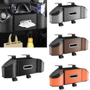 Organizador Universal de Resina ABS para Asiento Trasero de Coche de 1 Pieza con Caja de Almacenamiento Multifuncional para Interior de Auto, Porta Pañuelos y Ganchos para Acceso del Lado del Conductor y del Pasajero