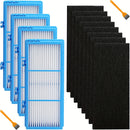 Kit de Filtro de Aire Compatible con Holmes AER1 de 14 piezas - Incluye 4 Filtros HEPA H13 y 8 Pre-filtros de Carbón Activado, Captura el 99.97% de las Partículas, con Diseño de Marco Azul para un Mejor Flujo de Aire - Compatible con HAPF30AT, HAP242, BA