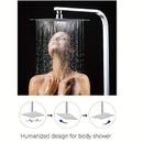 Cabezal de Ducha de Acero Inoxidable con Diseño Cuadrado Ultrafino, Accesorio de Baño Ahorrador de Agua