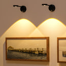 Luces de Pared con Sensor de Movimiento y Batería Recargable de 2000mAh - Sensor Infrarrojo, Brillo Ajustable, Cable USB & Control por Pared, Acabado Moderno para Pasillos, Baño, Cocina, Dormitorio - Luz Nocturna Energéticamente Eficiente, Luces Recargab