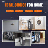 Canasta de Ropa Extra Grande, Bolsa Plegable para Lavandería, Cesto Alto Independiente, Cesta de Ropa con Asas Acolchadas, Soporta Bien la Ropa, Canasta Colapsable Fácil Almacenamiento, Cestos de Lavandería