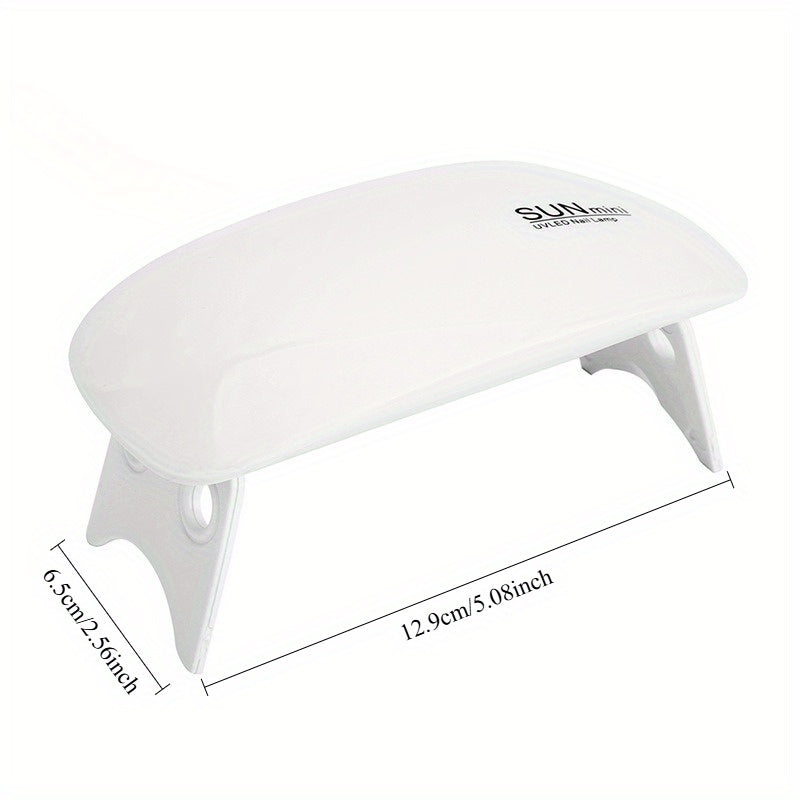1/5/10pcs Lámpara Secadora de Uñas - Luz Plegable Portátil para Secado Rápido, Alimentada por USB con Adaptador, Rosa y Blanca, Para Uso en Casa y Salón, Cuerpo Ligero de Plástico, Diseño Compacto, Construcción Duradera, Manicura DIY