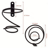 Conjunto de 3 piezas / 6 piezas Estante Colgante para Botella Individual de Vino Tinto en Hierro, Soporte de Exhibición, Utilizado para Almacenar Bebidas/Vino Tinto/Herramientas/Flores, etc., Estante Colgante Multifuncional