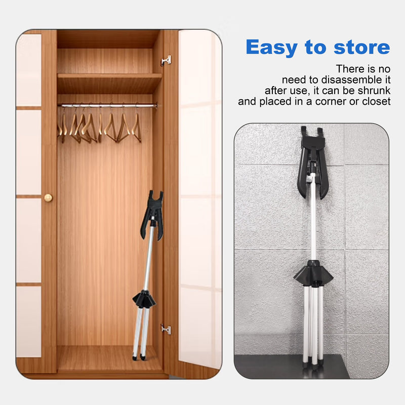 Colgador portátil para planchar con tabla de mano, altura ajustable, ideal para camisas y ropa ligera, juego de rejilla de vapor metálica