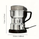 Heavy-Duty Electric Coffee Grinder with One-Touch Operation - Powerful 12500 RPM Motor, Stainless Steel Construction, Splash Guard - One-Button Grinding for Coffee, Espresso, Spices, Nuts - Dishwasher Safe Base - Compatible with US Outlets (110V) - Ideal