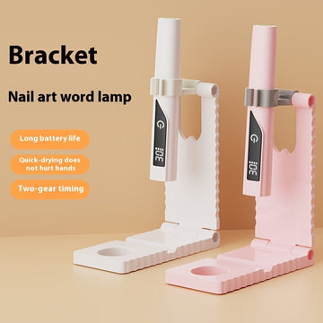 Linterna LED Inalámbrica para Uñas - Luz de Gel Manos Libres con Soporte Portátil, Secador USB, Batería de Larga Duración y Tecnología de Secado Rápido, para Hogar/Salón/Manicura/Pedicura - Rosa/Blanco/Azul, Accesorio de Belleza, Cuerpo de Plástico Resis