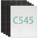 5pcs// C545 H13 Filtro de Repuesto True HEPA S Compatible con el Purificador de Aire Winix C545, Reemplaza el Filtro Winix S// Filtro de Repuesto 115115 A para Winix PlasmaWave 5300, 6300, C535, 5300-2, 6300-2, P300, AM90, 9000, 5000, 5000B, C909 9800 Pu
