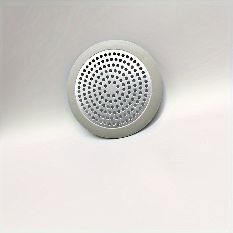 1 Pieza, Tapa De Desagüe De Acero Inoxidable, Colector De Pelo Con Forma Redonda Con Borde De Silicona, Para Bañera, Fregadero, Baño, Cocina