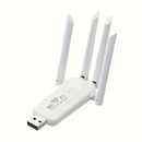 Repetidor inalámbrico USB con 4 antenas Ourlife - Antena dual, extensor de señal de largo alcance para uso doméstico, alimentado por USB, no requiere batería, fácil instalación, modo de alimentación USB, tensión de funcionamiento ≤36V