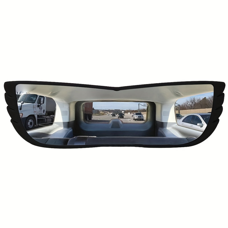 1 ud Espejo Panorámico de Ángulo Ultra-Ancho para Auto - Mejora la Seguridad con Diseño Interior Curvado, Amplio Campo de Visión y Elimina Puntos Ciegos para una Experiencia de Conducción más Segura