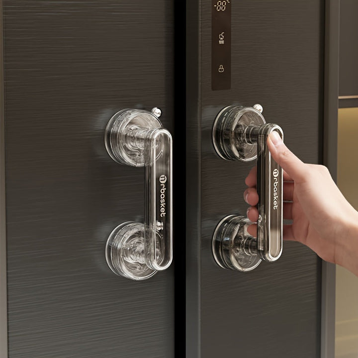 Asa de ventosa de plástico para baño, Barra de agarre multifuncional para ducha, Instalación sin taladrar, Compatible con áreas húmedas, Uso versátil para nevera de cocina, armario - 1 unidad