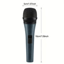 2-Pack Micrófonos Dinámicos Inalámbricos Portátiles, Diámetro Pequeño de Metal con Soporte y Clip, Conector XLR, Sin Cargar, para Karaoke y Canto - Cable No Incluido