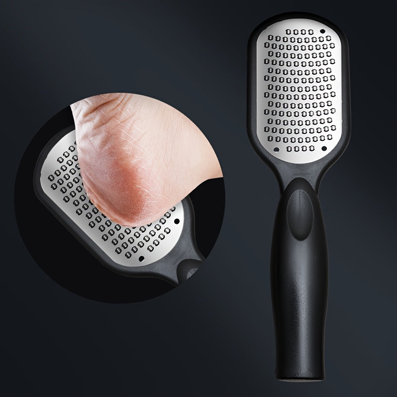 1 pieza, eliminador de callos y piel muerta ergonómico para pies, mango de plástico, lima profesional para pedicura, ideal para pies húmedos y secos, esencial para el cuidado de los pies en casa, hipoalergénico.