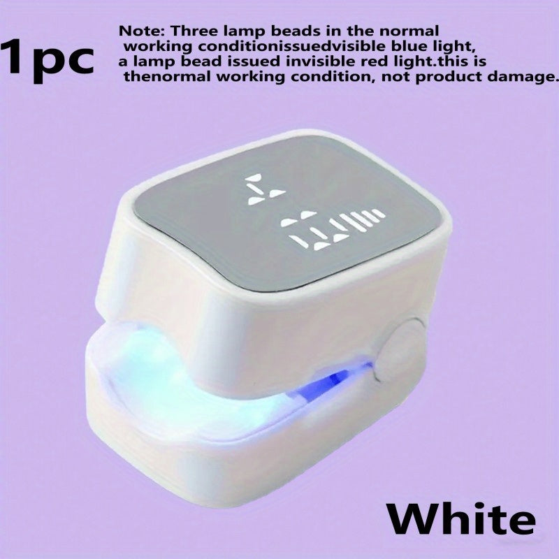 Linterna LED Digital para Uñas, Luz UV con Temporizador y Pantalla de Batería, Herramienta Portátil Recargable USB para Manicura en Casa, Regalo Perfecto para Familia, Salón Personal, Cumpleaños, Navidad y Halloween