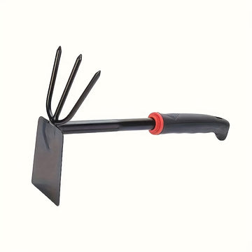 Juego de herramientas de jardinería de 3 piezas - Pala ancha de mano, rastrillo cultivado de mano, herramienta de plantación de doble cara para cavar, trasplantar y desmalezar - Adecuado para jardineros y amantes de plantas - Regalo ideal para jardinería