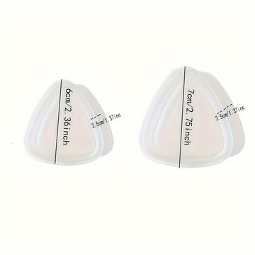2 piezas de molde triangular transparente para bolas de arroz, grande y pequeño, para lonchera y decoración, accesorios de cocina, ideal para cocinar en casa