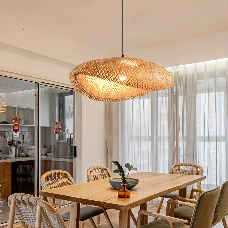 Vaina de Luz Cálida · Pantalla de Lámpara Tejido a Mano, Ambiente Cálido, Pantalla de Lámpara de Mimbre Vainilla, Pantalla de Lámpara Curativa con Luz Suave, Diseño Transparente Natural