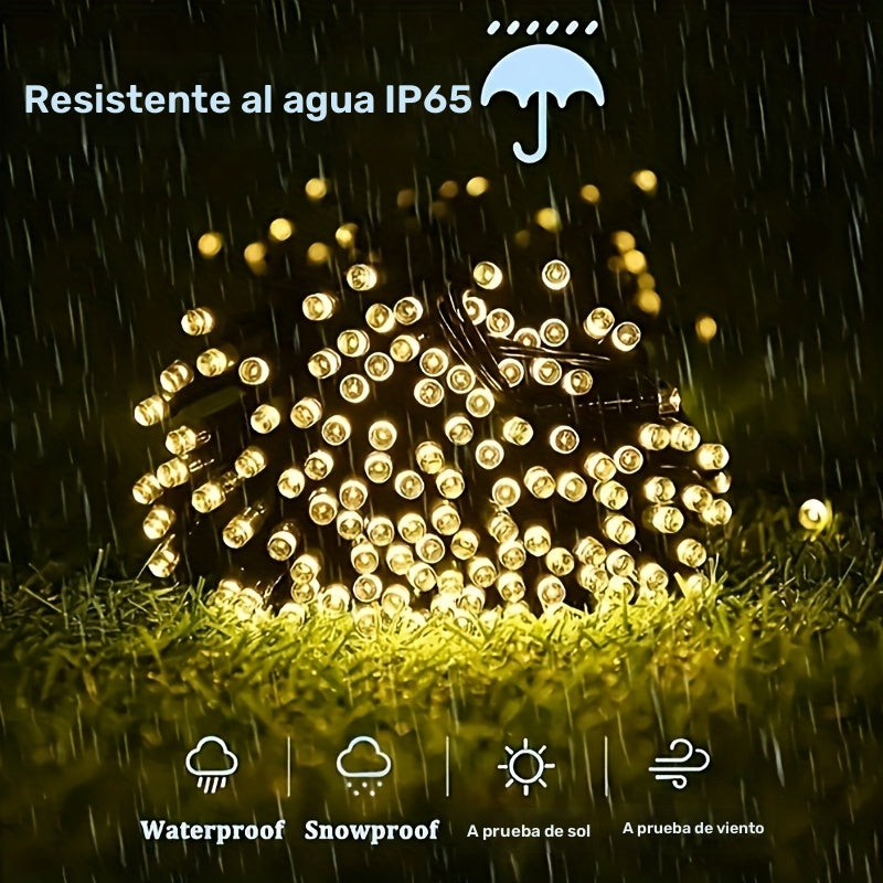 1pc Luz de Cadena con Temática Espacial y Energía Solar - Perfecta para Jardín, Patio, Fiesta, Patio, Ventana, Decoraciones de Pascua y Navidad con Batería de Níquel y Funciones Especiales