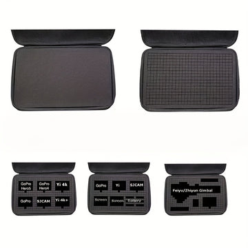 Estuche de Viaje Ligero de Nylon para Micrófono con Acolchado de Esponja - Bolsa de Almacenamiento Duradera de EVA para Equipo de Fotografía y Video