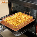 1pc Bandeja de Acero Inoxidable Antiadherente para Freidora de Aire con Parrilla, Cesta para Hornear Crispy de Cobre, No Requiere Batería, Accesorio de Cocina para una Alimentación Saludable