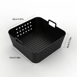 3 piezas/2 piezas/1 pieza, bandeja de silicona para hornear adecuada para freidoras de aire, compatible con modelos Philips HD9270, Nlnja AF180, AF140, con superficie antiadherente, fácil de usar en freidoras de aire, hornos, microondas, etc.