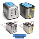 1 Cubierta A Prueba De Polvo Para Tostadora, Tapa De Silicona Para Tostadora, Sin BPA, Seguridad Alimentaria, Protege Su Tostadora Del Polvo, Suciedad, Derrames, Salpicaduras Y Manchas, Cubierta Superior Para Tostadora, Protector De Electrodomésticos Par