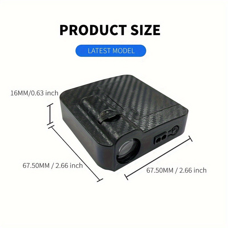 2pcs Luces Proyector de Logo de Puerta de Coche LED - Amable Bienvenida al Paso, Funcionamiento con Batería, Brillo de 200-350lm, Regalo Perfecto para Niñas