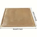 1pc FlameGuard Plus - Alfombrilla de fibra de vidrio aislada, reutilizable y portátil - Resistente al fuego, anti-escaldadura, resistente al calor y duradera para parrillas, pícnic al aire libre y protección de patio de cubierta