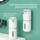 Dispensador automático de jabón sin contacto de 360ml, recargable por USB con sensor infrarrojo, diseño para pared o mostrador, ideal para cocina, baño y baños públicos, disponible en varios colores, incluye 2 almohadillas adhesivas
