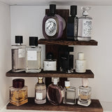 Estante de especias de cocina de madera dura estilo vintage con almacenamiento abierto - Ideal para exhibir juegos de té, tazas y persianas - Montaje en suelo, no necesita electricidad, perfecto para organizar cosméticos y perfumes, exhibición de juegos