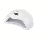 Base Desmontable / Lámpara de Uñas LED con Doble Fuente de Luz, 24 Luces LED, Temporizador y Sensor