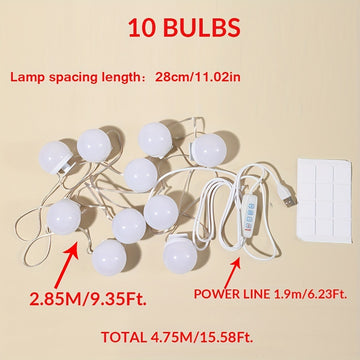 1 pieza Luz de Maquillaje Delantera Regulable en Tres Colores con 4/6/8/10/12/14 Luces, Modelo USB para Espejo de Maquillaje, Luz Rellena de Espejo, Lámpara de Belleza Ajustable en Brillo