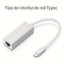 Adaptador De Red LAN Ethernet RJ45 A USB C De 10/100Mbps Compatible Con OS WIN, Para MacBook Pro/Air, IPad Pro, Dell XPS, Surface Laptop Y Mac Con USB C.