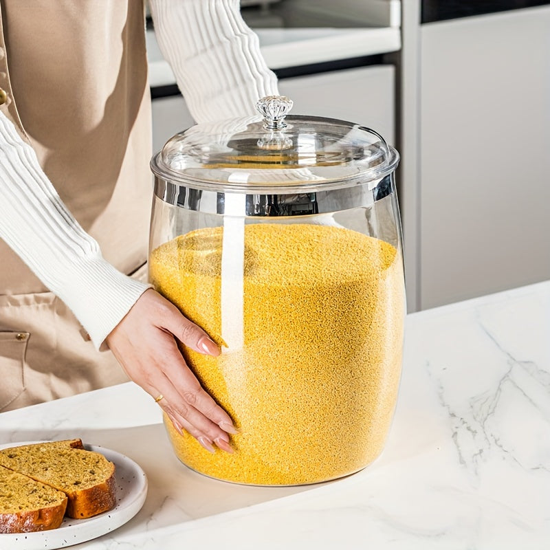 Tarros Grandes Transparentes Sellados para Uso Doméstico, Adecuados para Marinados de Verduras, Adobos y Almacenamiento de Frutos Secos y Granos. Soluciones de Almacenamiento de Cocina | Contenedores de Visibilidad Clara | Tarro con Sellado Seguro