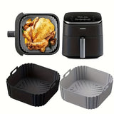 1 o 2 piezas, bandeja de silicón para hornear, compatible con freidoras de aire Ninja af181, af180, af141, af140, etc., superficie antiadherente, fácil de usar en freidoras de aire, hornos y microondas